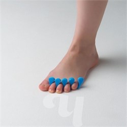 Разделители для пальцев 8мм голубой 20 пар/уп Чистовье 02-786