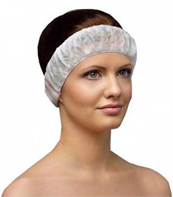 Фиксатор для волос с двумя резинками Спанбонд 10шт/уп Чистовье 00-981