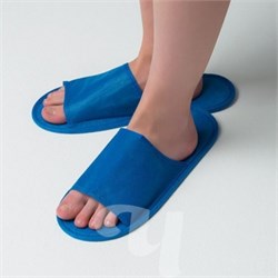 Тапочки на жесткой  подошве мужские с открытым мысом Спандбонд, картон Чистовье 03-747