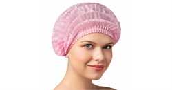 Шапочка Шарлотка медицинская розовая 50 шт/уп Чистовье 603-207