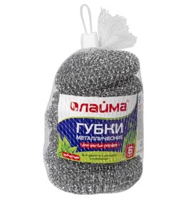Губка металлическая д/посуды 5шт/уп 33452