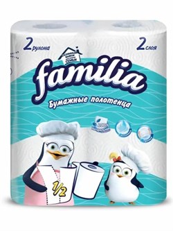 Полотенце бумажное Familia Classic 2-сл 2рулона/уп 5070609