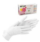 Перчатки нитриловые смотровые ECOLAT белые М 50 пар/уп 604-457