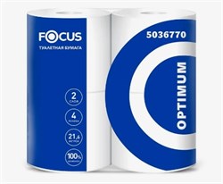 Бумага туалетная 2-х сл Focus Optimum в рулонах 4шт/уп 34234 - фото 11544