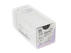 Викрил 2/0 ,75см,фиолет,Кол26мм (12 шт/уп) 1шт. W9121