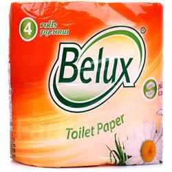 Бумага туалетная Belux 2сл. 4шт/уп - фото 6283