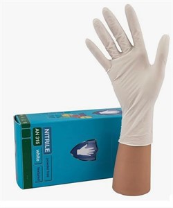 Перчатки нитриловые смотровые Safe Care белые S 50 пар/уп  - фото 7522