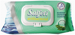 Салфетки влажные 72 шт/уп SALFETI  крышка-клапан антибактериальные - фото 7738