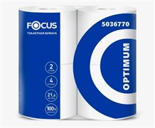 Бумага туалетная 2-х сл Focus Optimum в рулонах 4шт/уп 34234