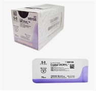 Викрил 5/0, 75см,фиолет. кол.17мм (12шт. уп.) 1шт. W9105