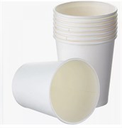 Стаканчики бумажные одноразовые белые 50шт/уп 608810