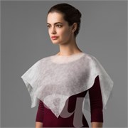 Пелерина спандбонд на завязках 70*70 (25шт/уп) Чистовье 00-174