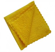 Салфетка универсальная микрофибра 25*25см желтая 86396