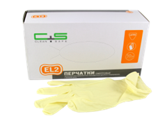 Перчатки латексные дв. хлорирования Clean+Safe М 50пар/кор Перчатки латексные дв. хлорирования Clean+Safe М 50пар/кор