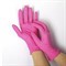 Перчатки нитриловые(с добавлением винила) розовые размер М - фото 6929