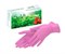 Перчатки нитриловые розовые SunViv размер M 100/пар  - фото 7684